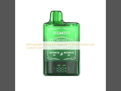 Vape recarregável descartável com 15 opções de sabor e cor personalizada